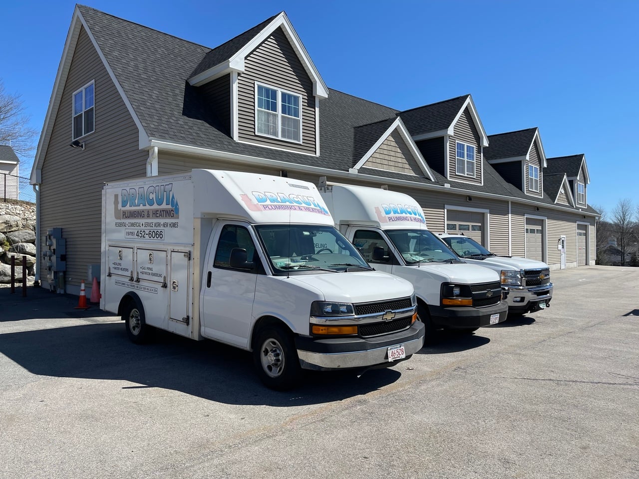 Dracut Plumbing trucks