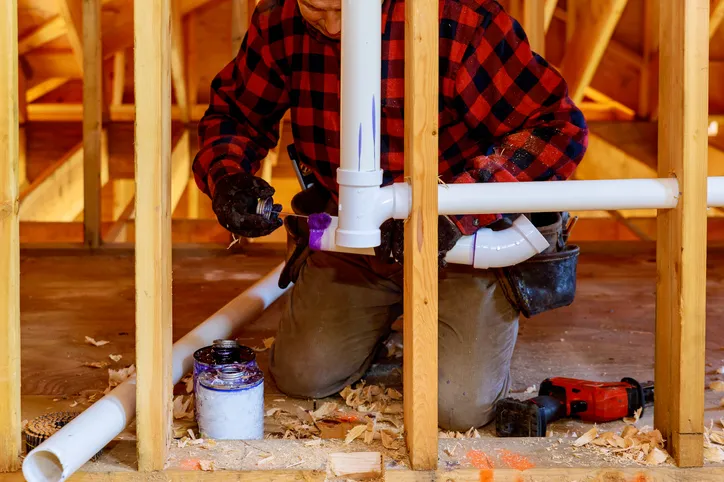 New construction plumbing